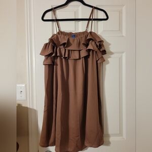 NWT Old Navy Rose Brown Spagetti Strap Dress